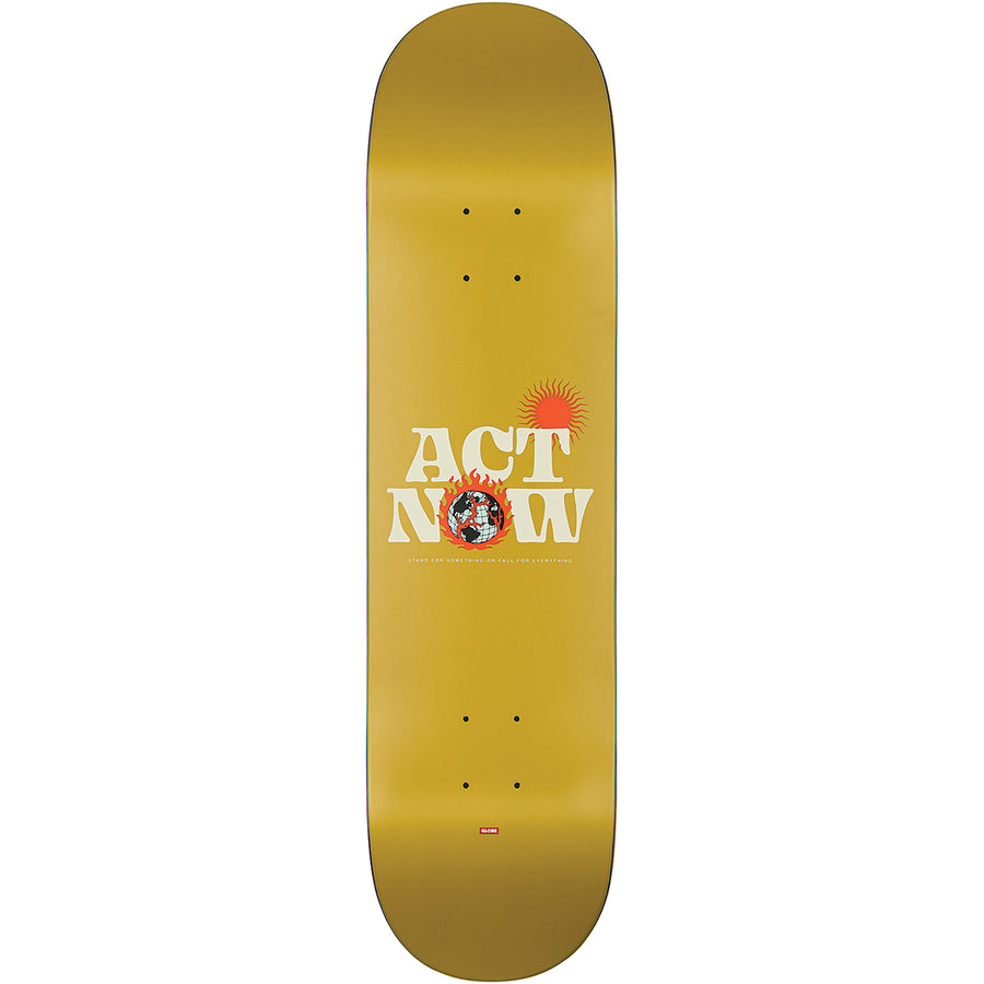 Globe Skateboard G1 Act Now Deck Mustard 8.0'' - [ka(:)rısma] showroom & concept store