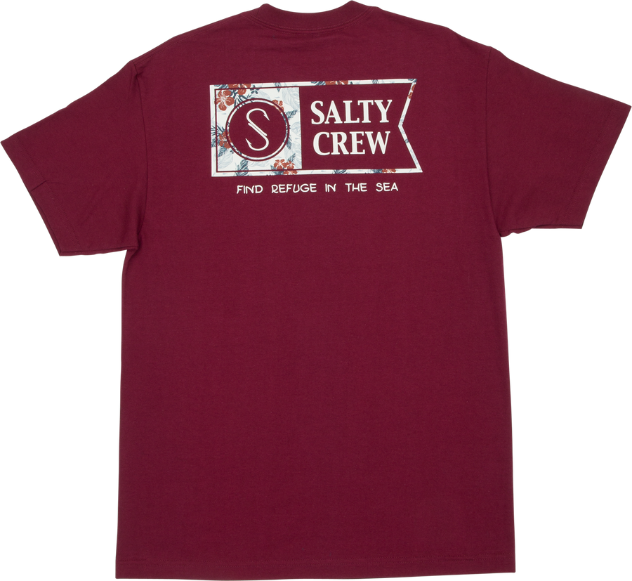 Salty Crew Wheelhouse S/S Standard Tee Burgundy - [ka(:)rısma] showroom & concept store