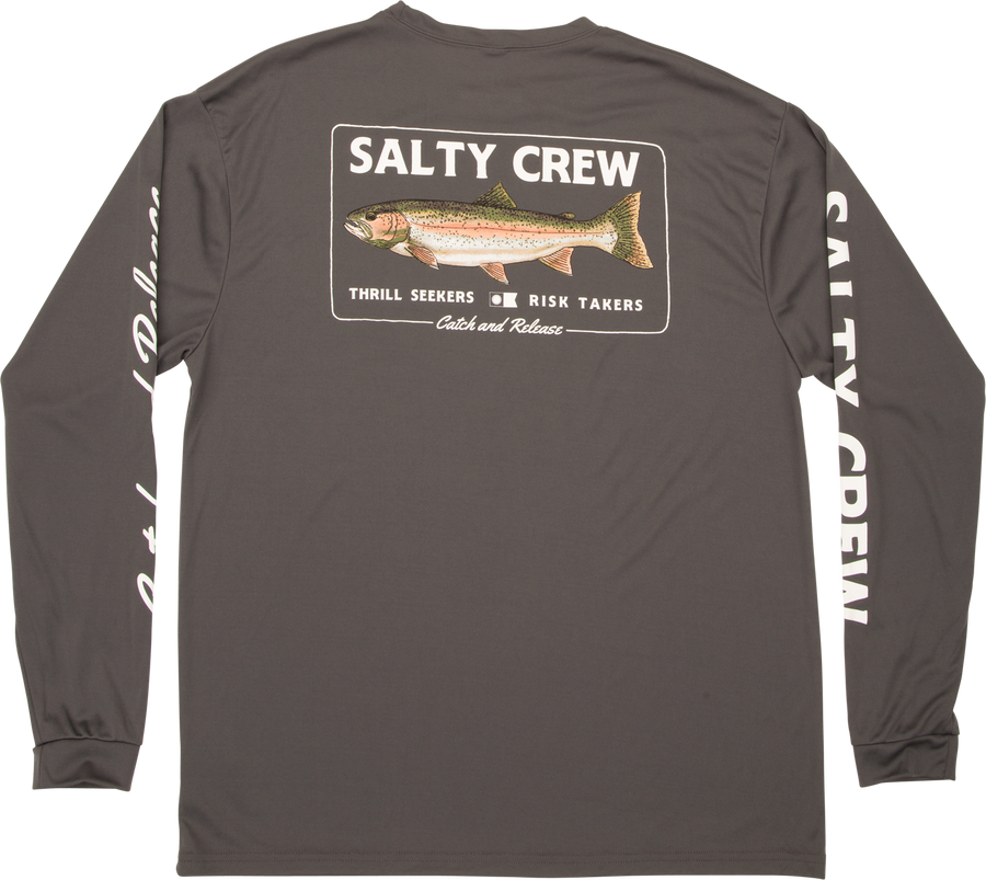 Salty Crew Steelhead L/S Rashguard Charcoal - [ka(:)rısma] showroom & concept store