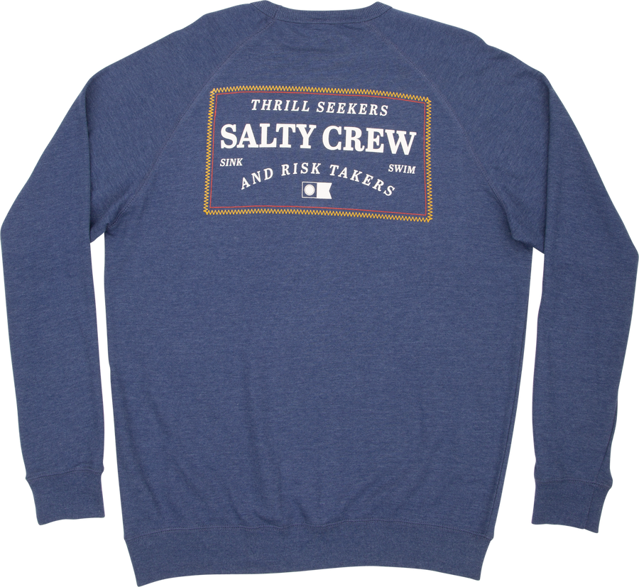 Salty Crew Topstitch Crew Navy Heather - [ka(:)rısma] showroom & concept store