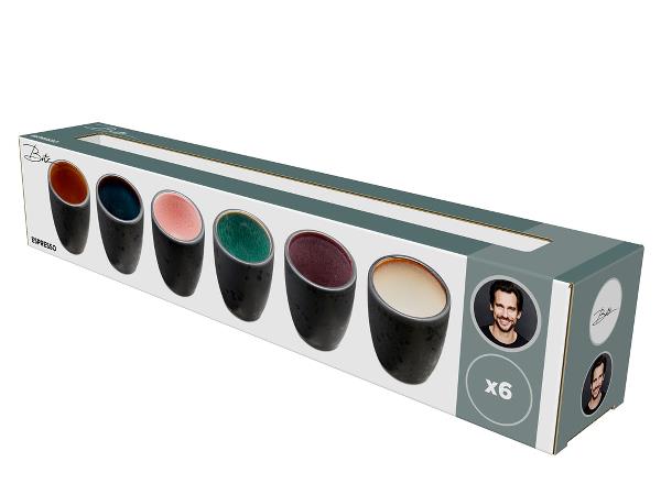 Bitz Set of 6 Espresso Cups 10cl Stoneware - [ka(:)rısma] showroom & concept store