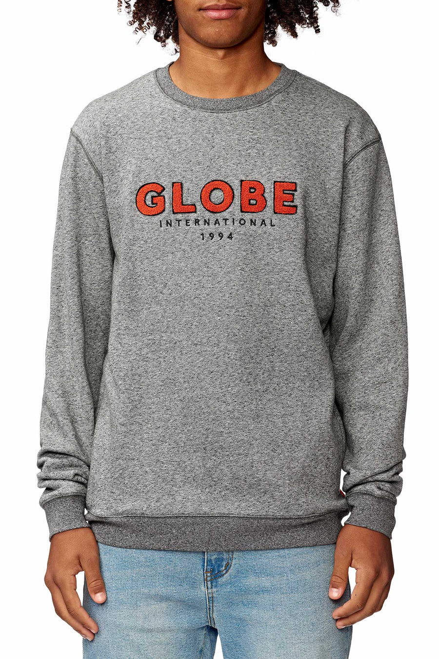 Globe Mod V Crew Sweat Grey Marle - [ka(:)rısma] showroom & concept store