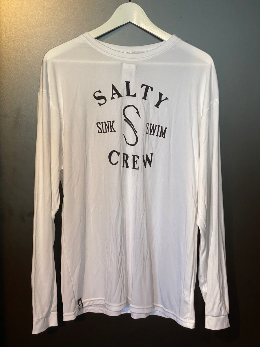 Salty Crew S Hook L/S Tech Tee White - [ka(:)rısma] showroom & concept store