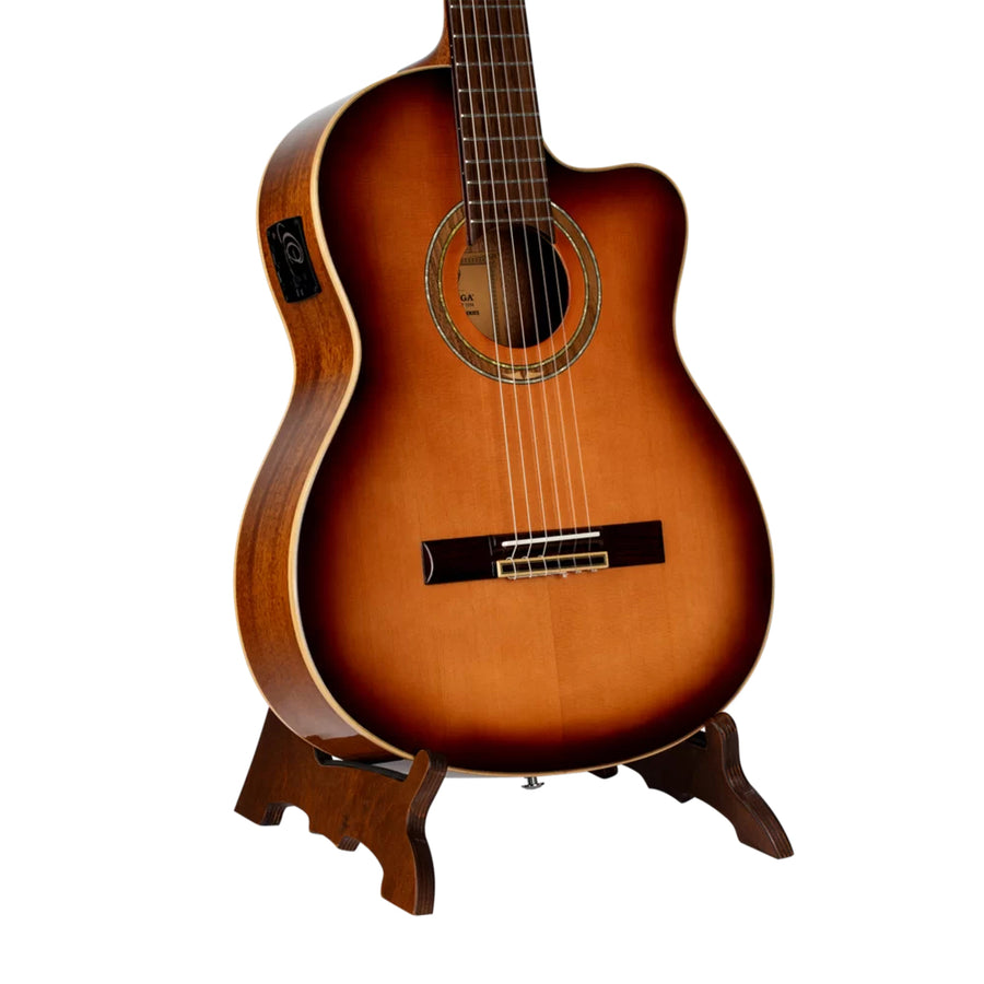Ortega Wooden Guitar Stand Dark Brown - [ka(:)rısma] showroom & concept store