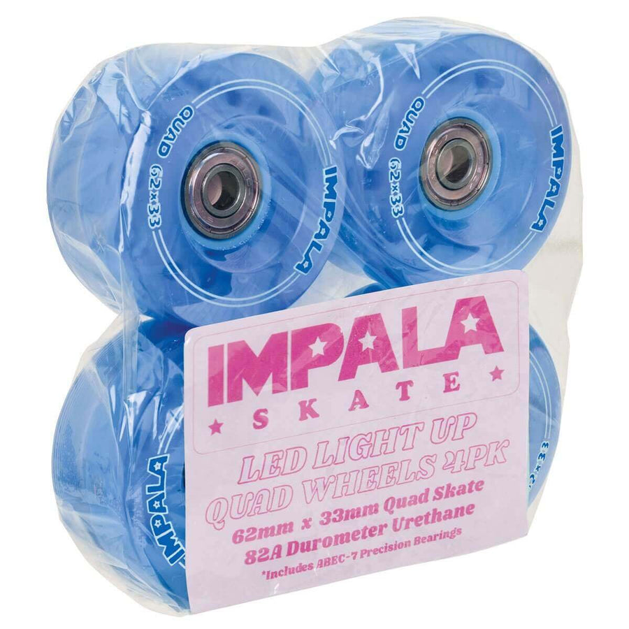 Impala LED Light Up Wheel 4pk incl. Bearings Blue - [ka(:)rısma] showroom & concept store