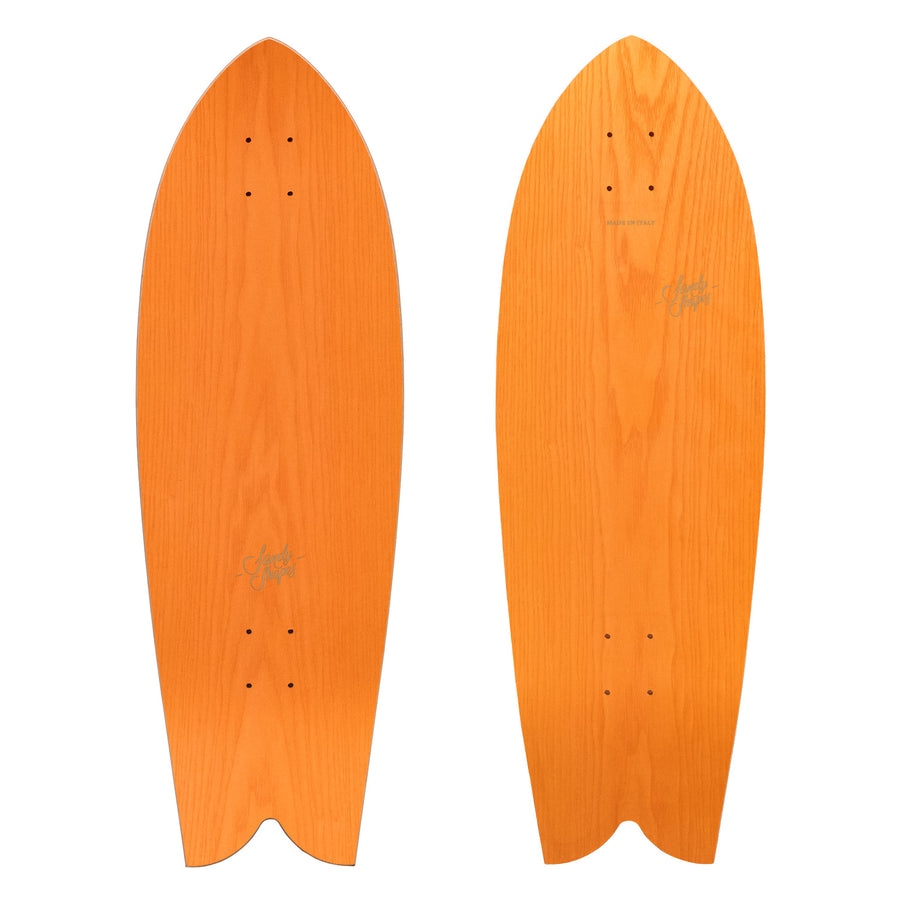 Sandy Shapes Tropicale Surfskate & Cruiser Deck 32.0'' x 10.5'' Orange Ash - [ka(:)rısma] showroom & concept store