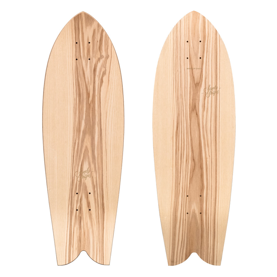 Sandy Shapes Tropicale Surfskate & Cruiser Deck 32.0'' x 10.5'' Natural Ash - [ka(:)rısma] showroom & concept store