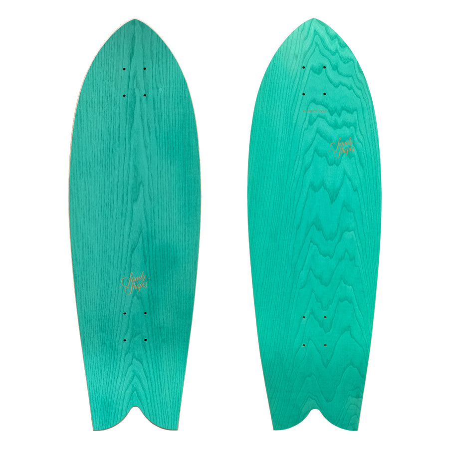 Sandy Shapes Tropicale Surfskate & Cruiser Deck 32.0'' x 10.5'' Green Ash - [ka(:)rısma] showroom & concept store