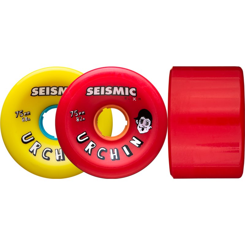 Seismic Skate Urchin Wheels Yellow 75mm 80a - [ka(:)rısma] showroom & concept store